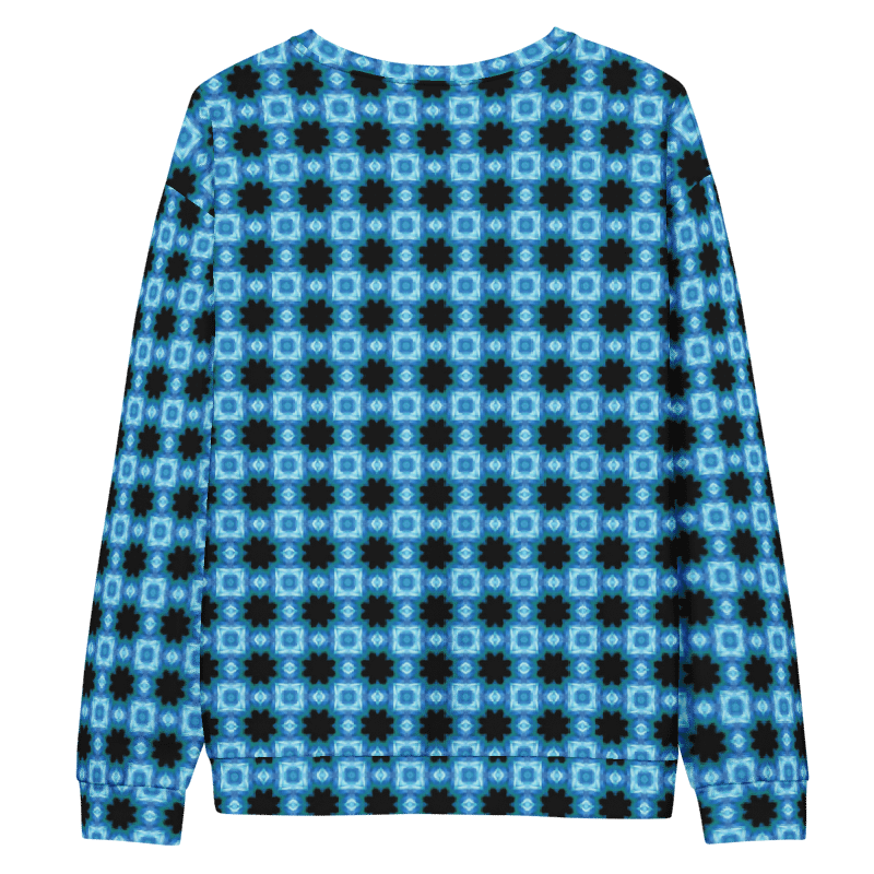 Abstract Shades of Green Pattern Unisex All Over Print Sweatshirt product image (12)