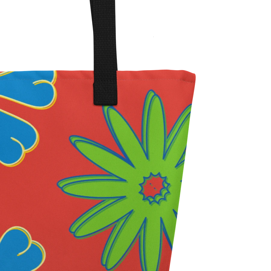 Bright and Whimsy Flowered Tote Bag product image (3)