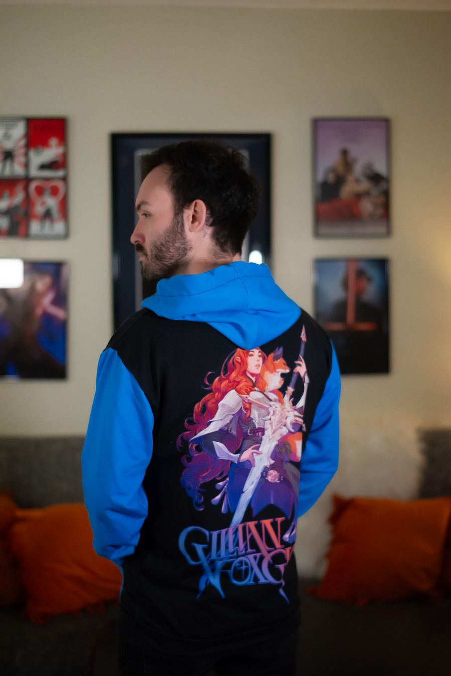 Gillian Foxglove Knight and the Fox Hoodie (Blue) product image (1)