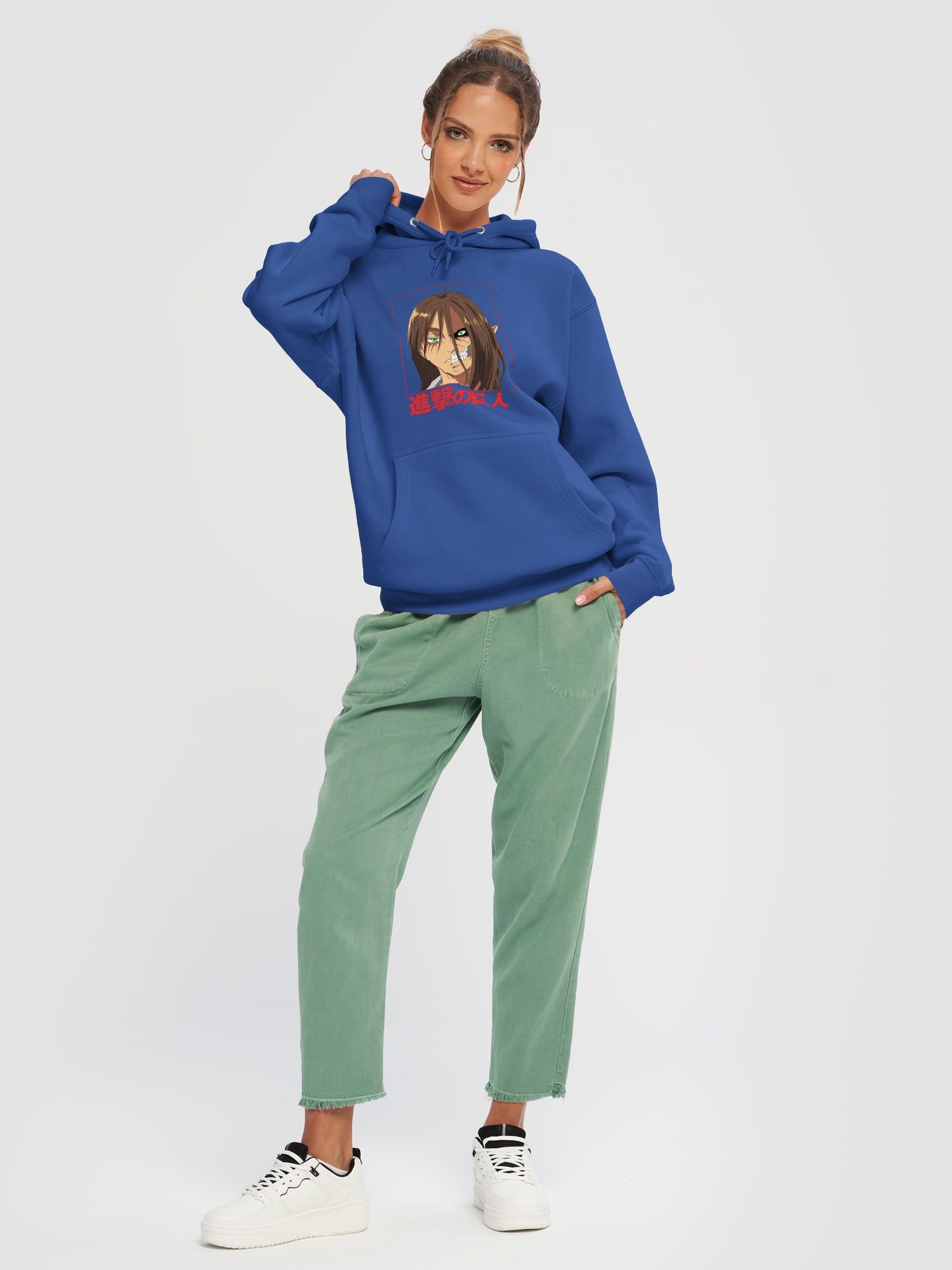 Eren Yeager Half Titan Transformation Art Pullover Hoodie product image (5)