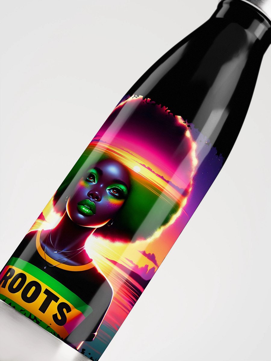 Neon Afro ROOTS Stainless Steel Water Bottle product image (9)