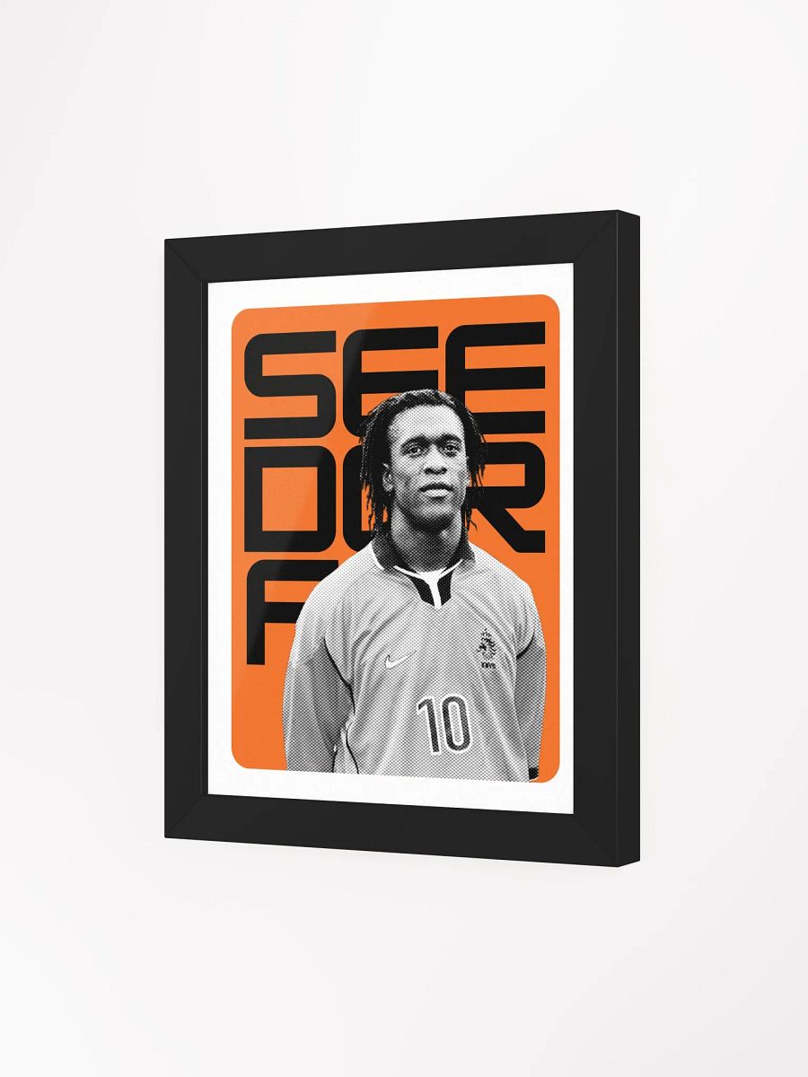 Clarence Seedorf BW Netherlands Name Art Framed Print product image (4)