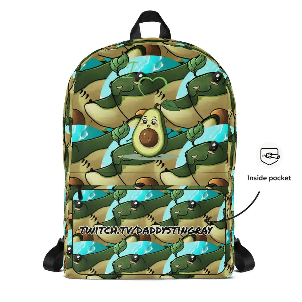 Avocado Adventure All-Over Backpack product image (8)