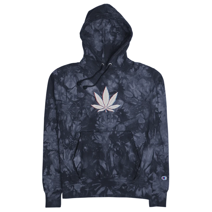 Cannabis 3D Champion tie-dye hoodie product image (1)