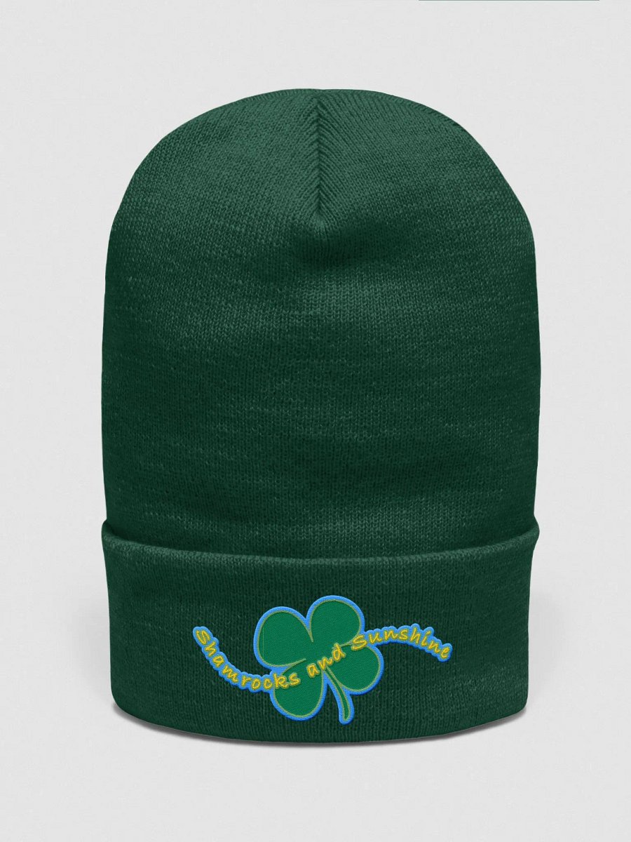 SHAMROCKS AND SUNSHINE • Yupoong cuffed beanie product image (1)