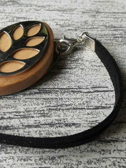 Black Faux Suede Bracelet | Handmade Accessory for Bellabeat Leaf Urban & Ivy product image (2)