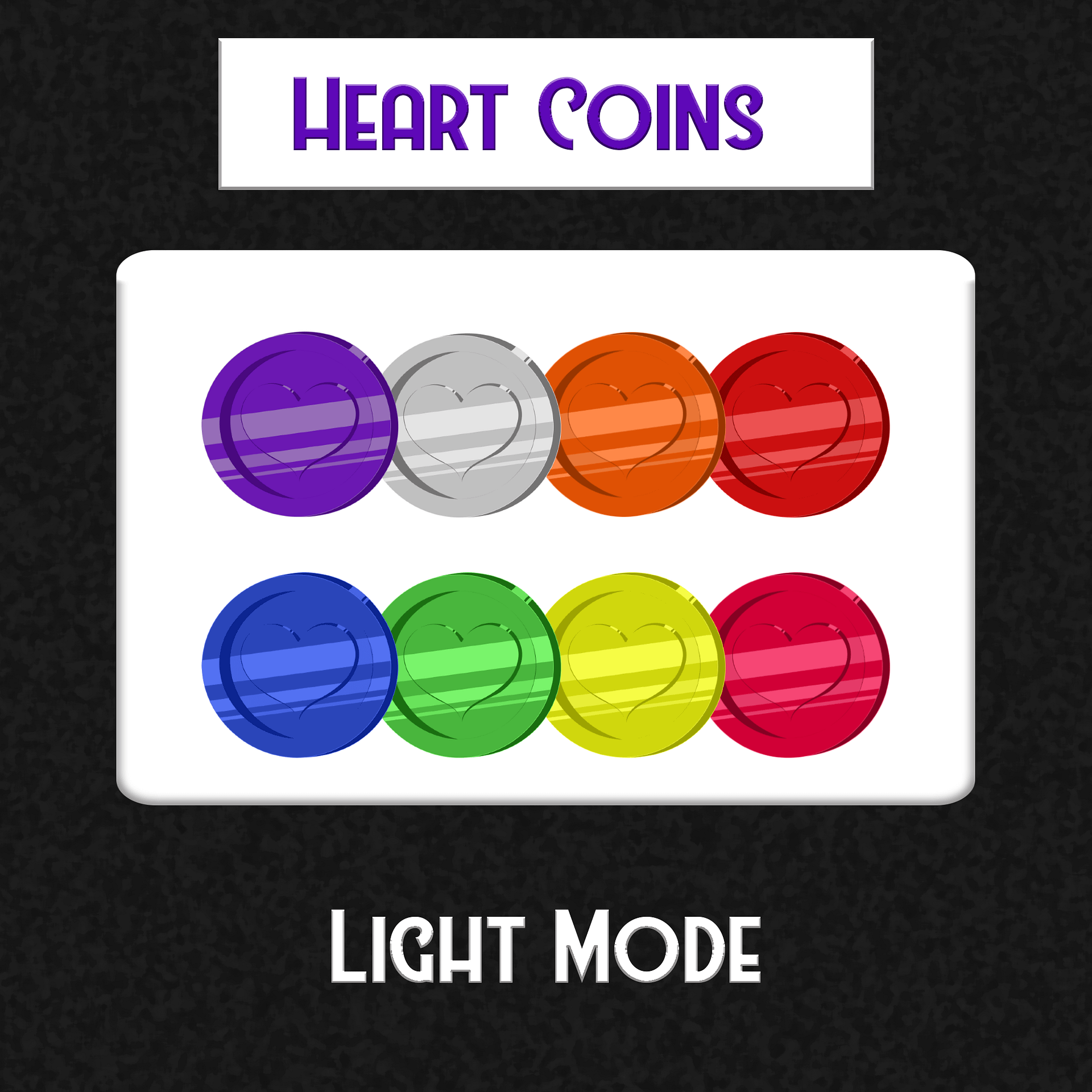 Heart Coin Sub Badges or Bit Badges product image (3)
