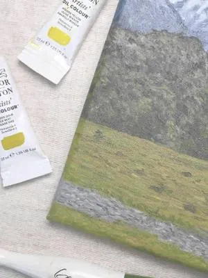 ⛰️ 🌱   Capturing the serene meadow beneath the grand Mountain Cook. #art #artwork #artist #painting #oilpainting #landscape #nature #mountain #cook #newzealand #hike #adventure #travel #traveltiktok #summer #blue #green #sky #happy #love #singapore#reel #reels #video #videos