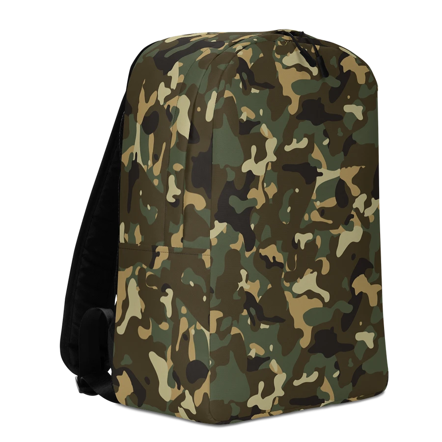 Military Green Camouflage All-Over Print Minimalist Backpack product image (6)