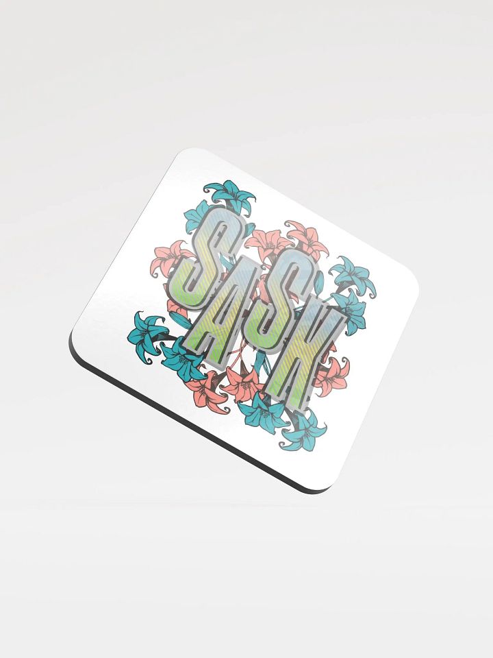 Sask Saskatoon Sakatchewan Floral Bliss Cork Coaster product image (1)