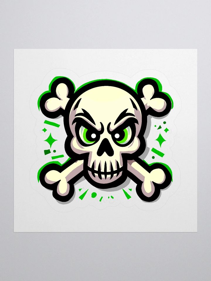 Edgy Skull Graphic Kiss Cut Stickers product image (3)