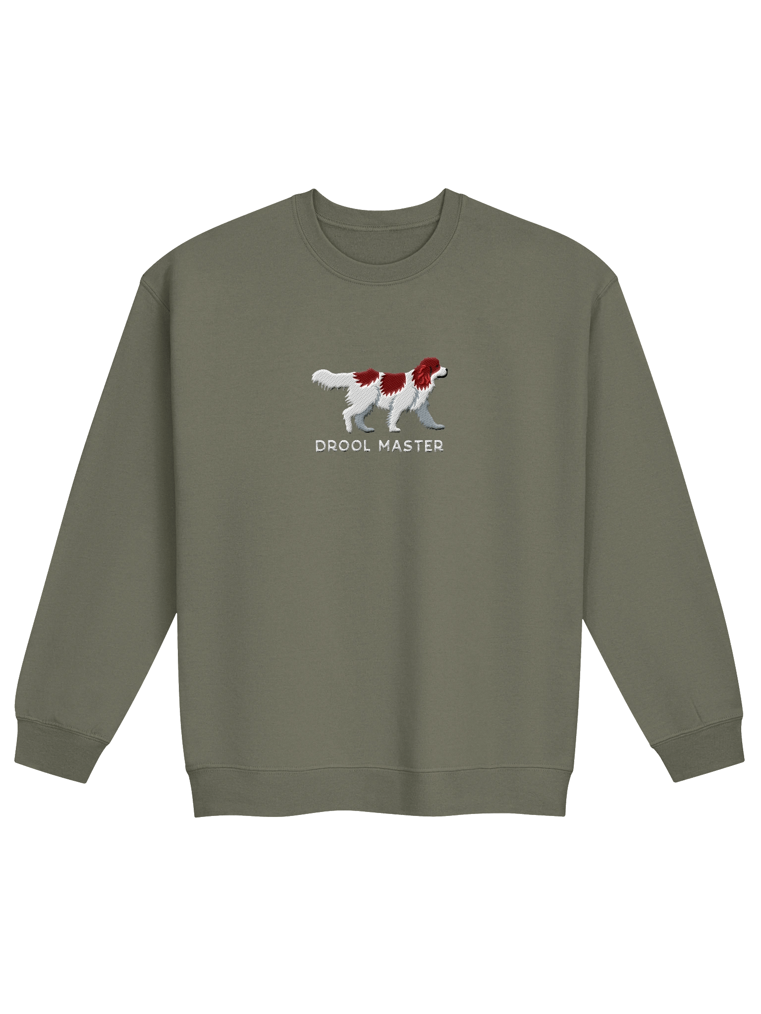 Drool Master Sweatshirt (Embroidered) of a Newfoundland(Brown & White) product image (13)