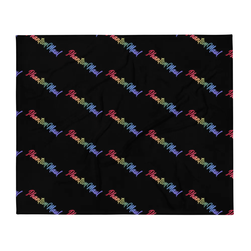 'PhantomMaul' Rainbow Throw Blanket product image (1)