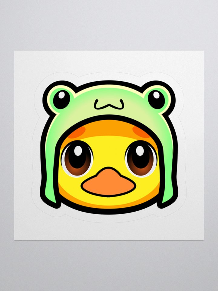 Frog Hat Chick Kiss Cut Stickers product image (1)