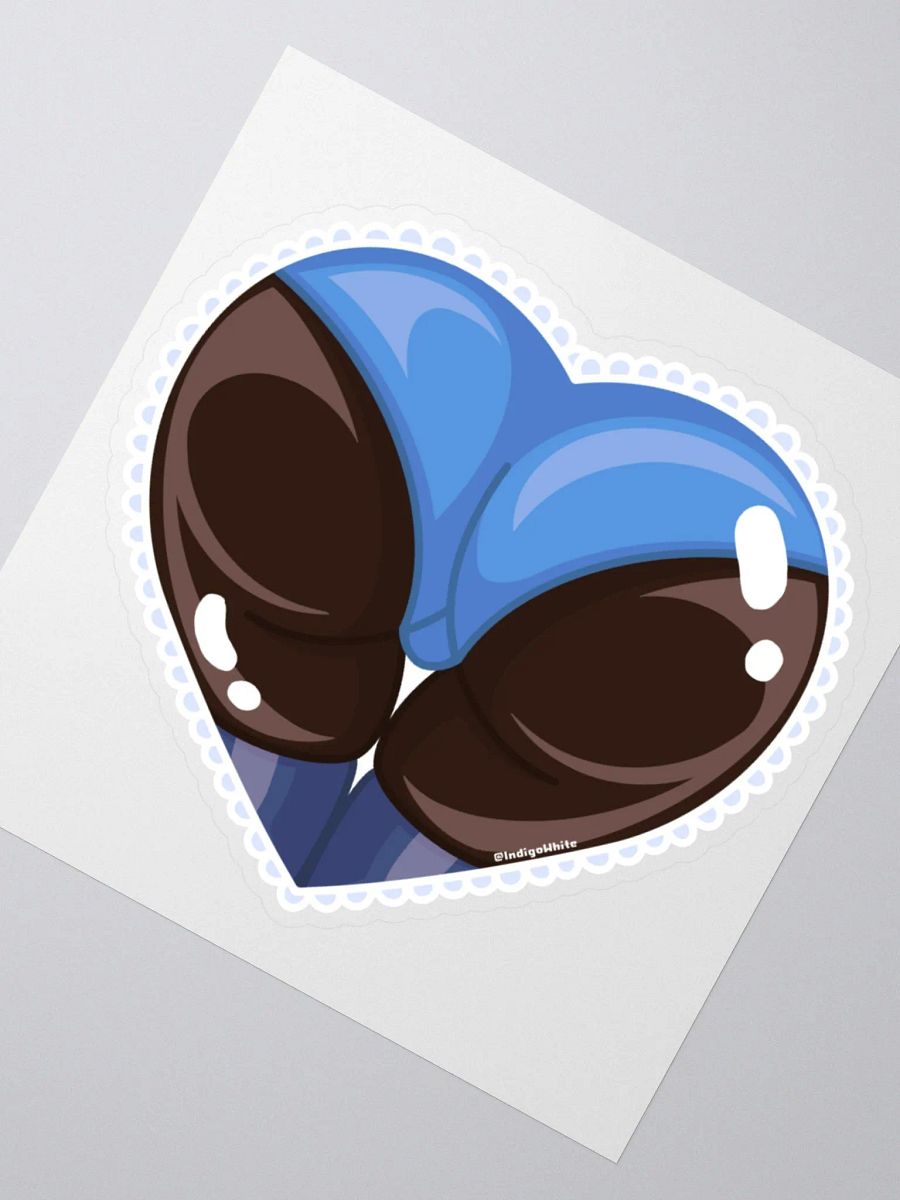 Blue Heart Booty Sticker product image (6)