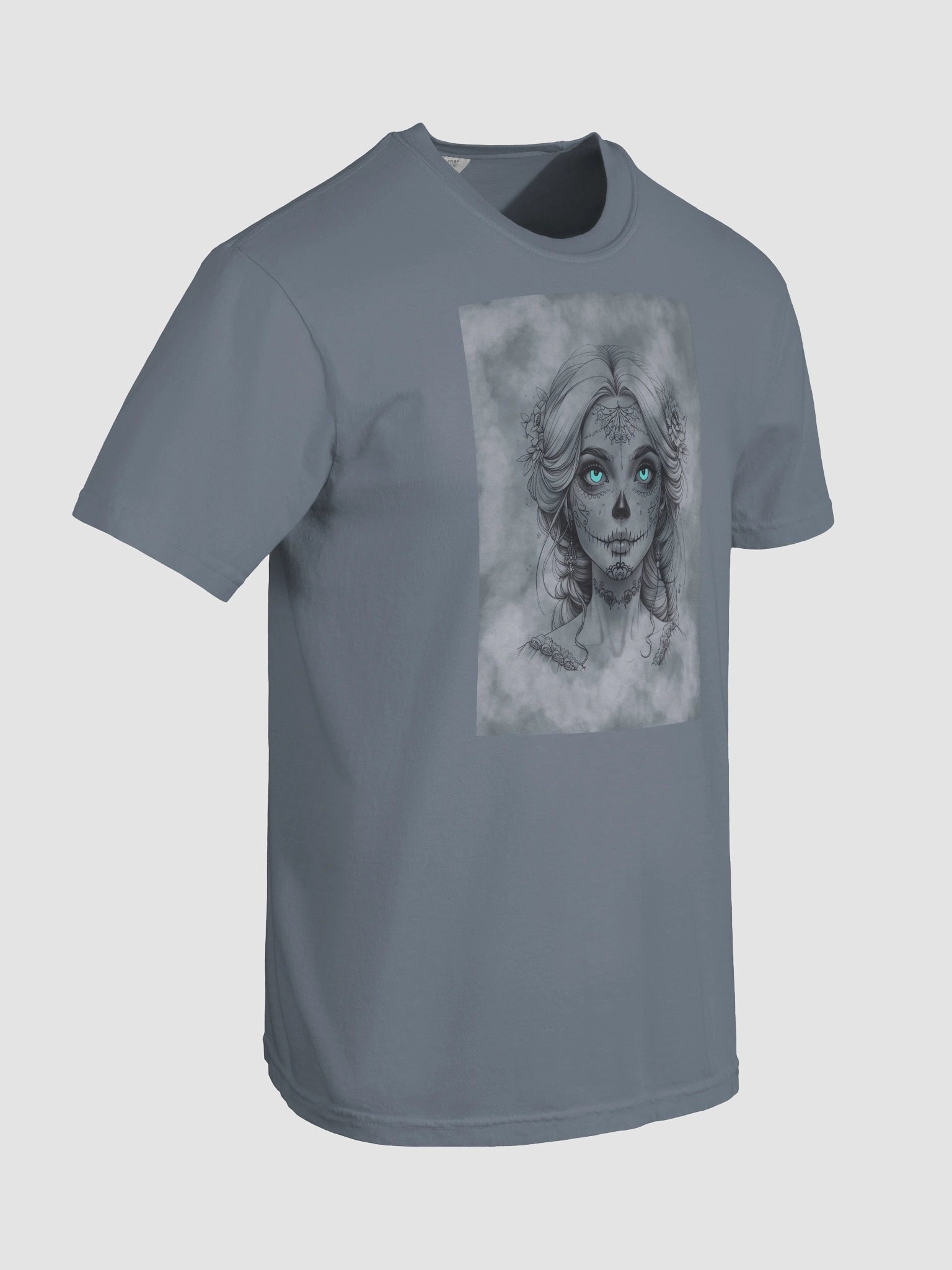 Gothic Sugar Skull Portrait Tee product image (55)