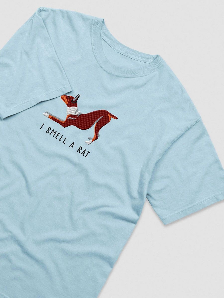 I Smell a Rat T-Shirt(Embroidered) of a Rat Terrier(Brown & Tan) product image (6)