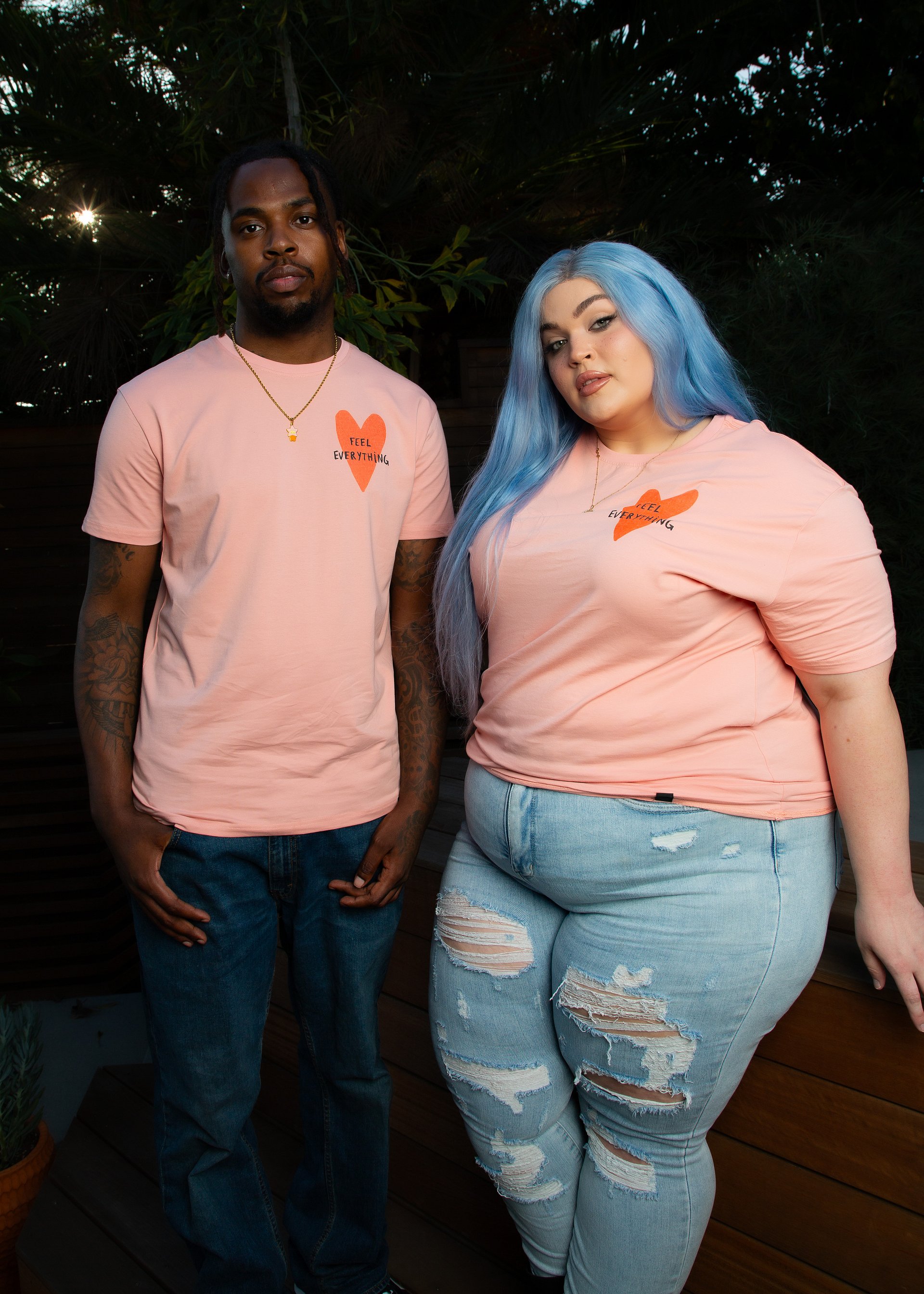 Feel Everything Peach Tee product image (5)