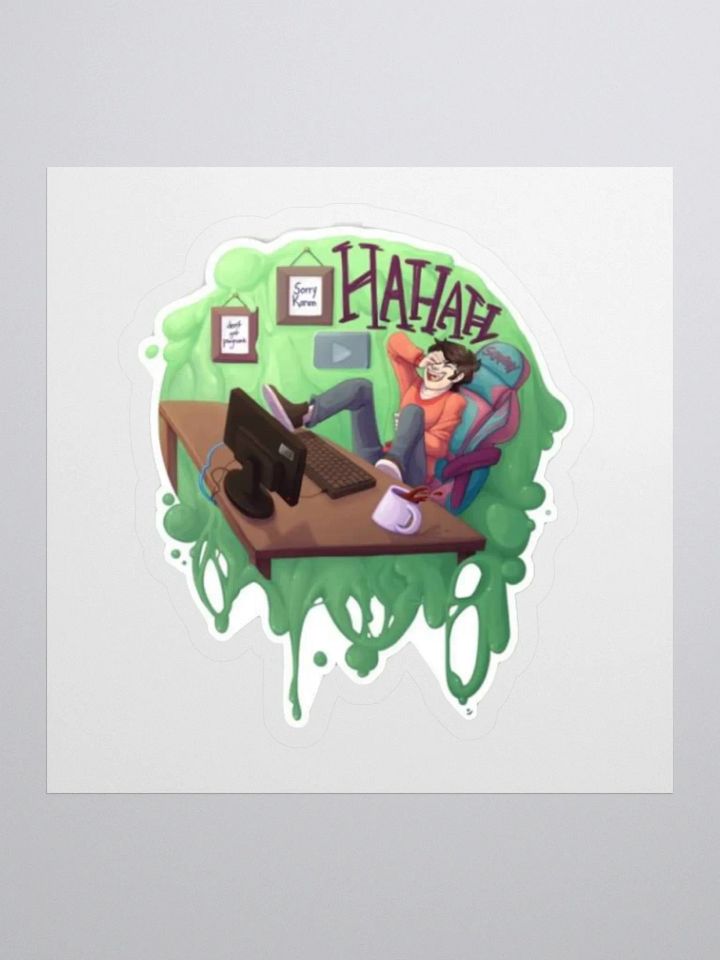 HAHA Merch Die Cut Sticker product image (1)