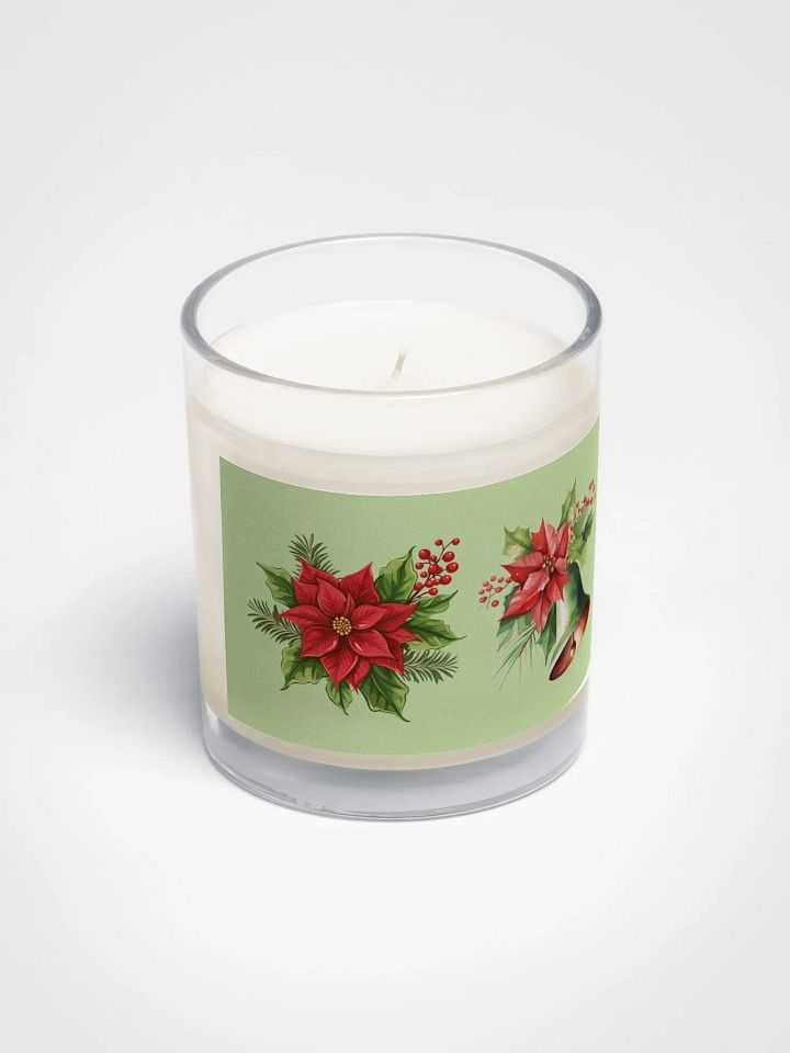 Festive Poinsettia Soy Wax Candle product image (2)