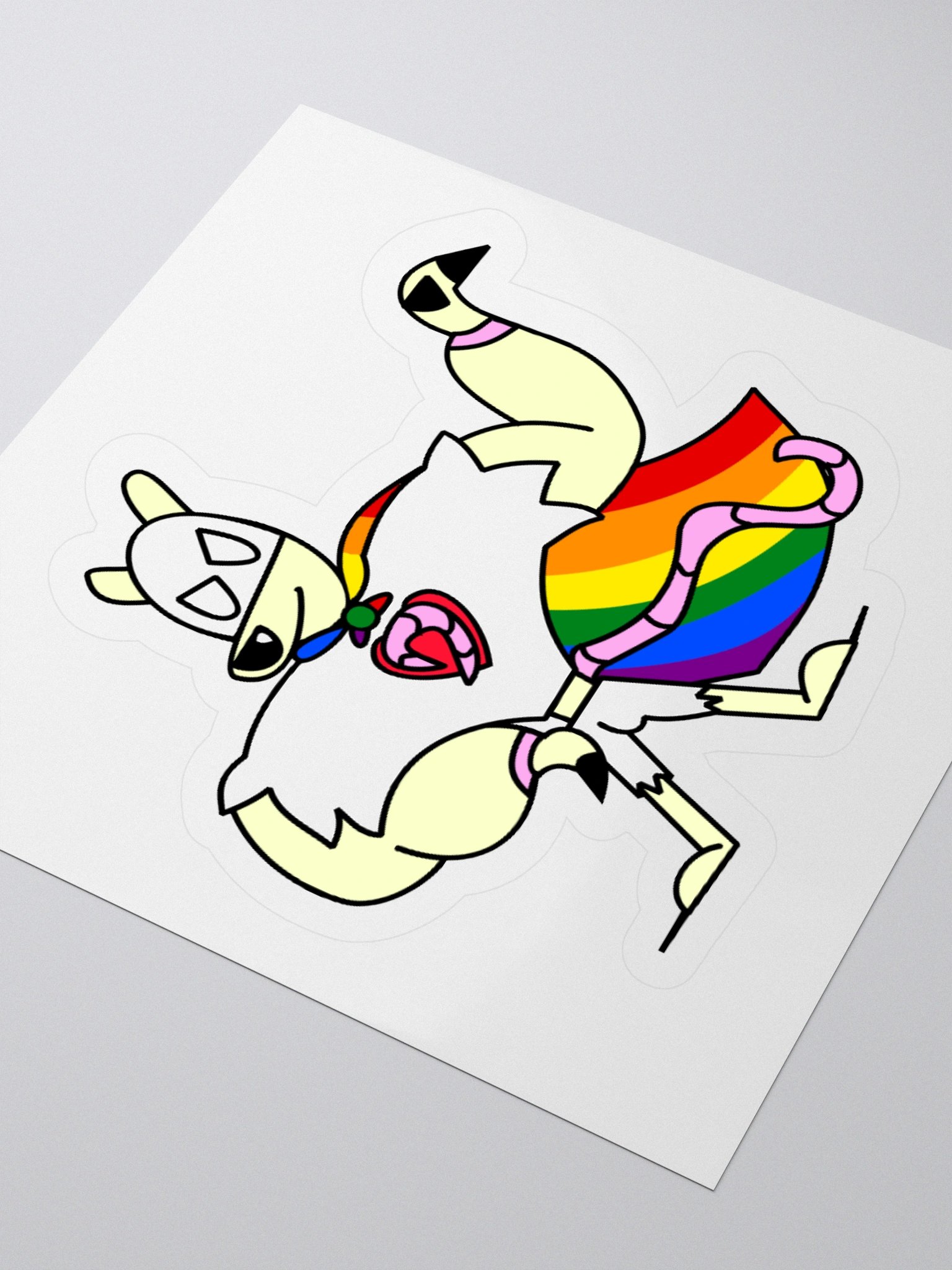 Superhomo! Vermili Gay White Variant Sticker! product image (8)