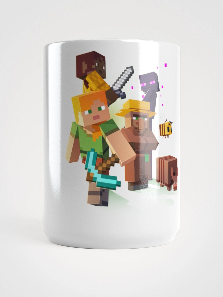 Minecraft White Glossy Mug product image (5)