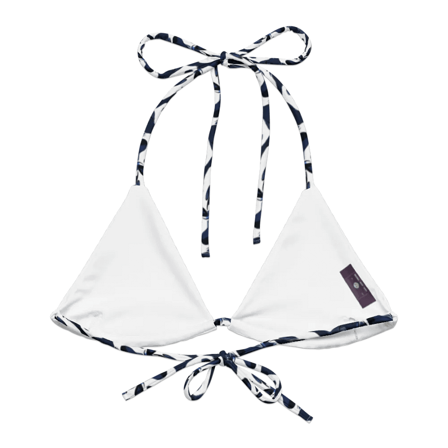 Wild Waves | Recycled Padded String Bikini Top product image (6)