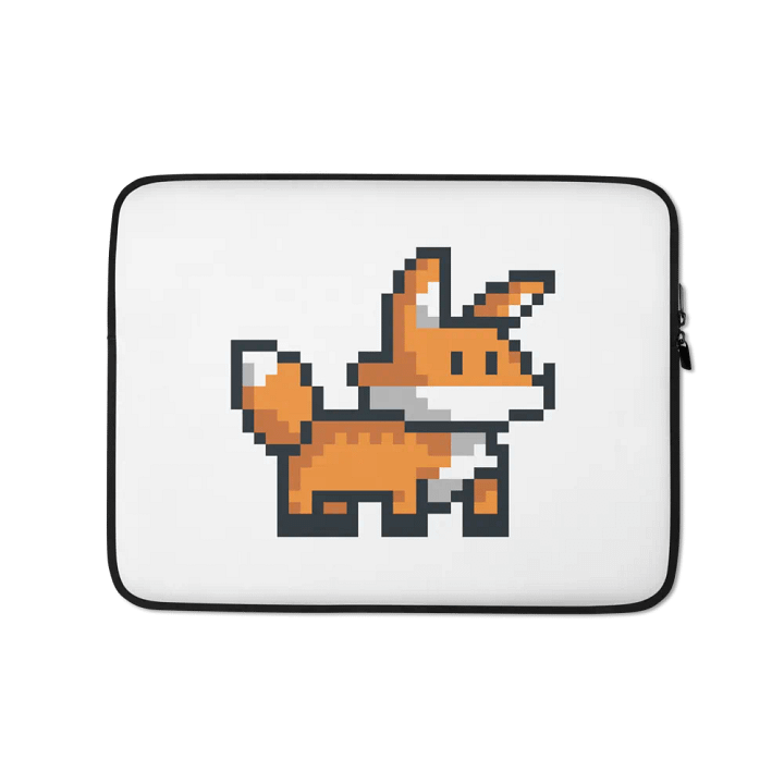 Fox Pixel Art Laptop Sleeve product image (1)