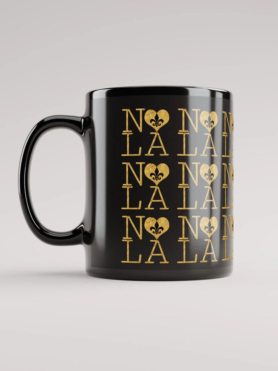 I LOVE NOLA **LEGACY MUG** (BLACK & GOLD EDITION FULL GOLD WRAP FULL INFINITY) product image (12)