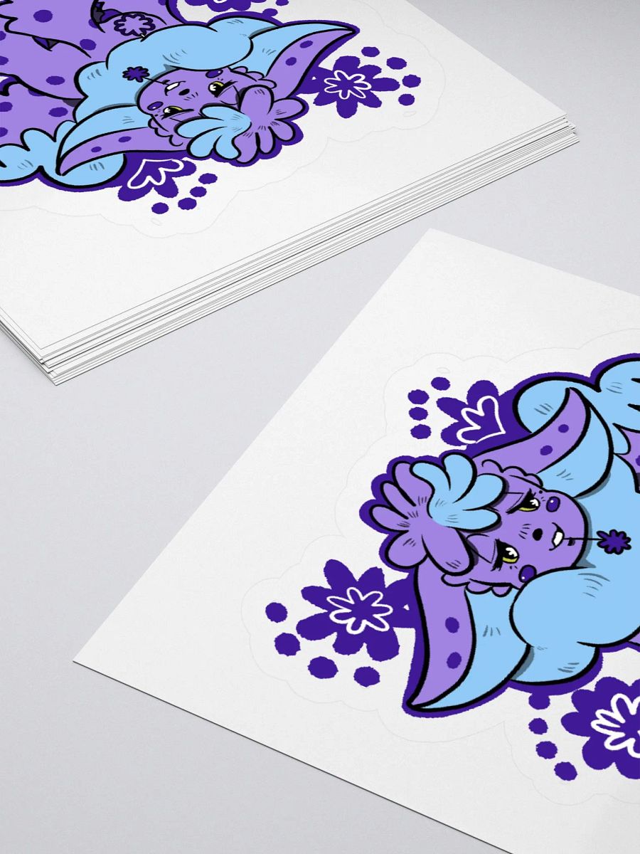 "Fluffy Flowers" Lilac Sticker product image (4)