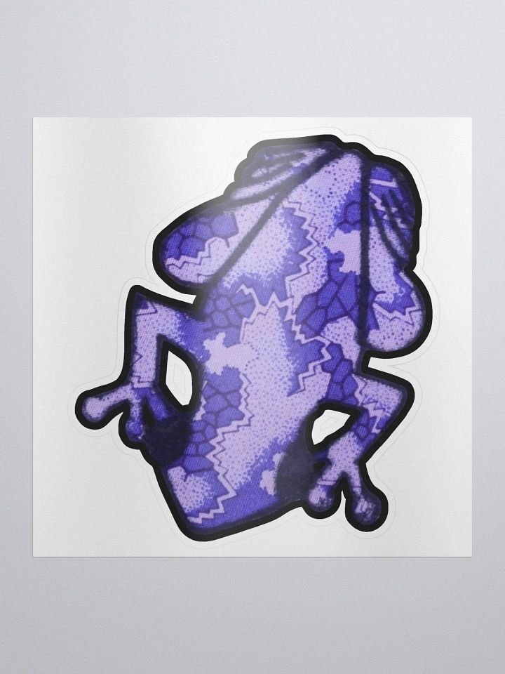 Big Frog Sticker in Periwinkle product image (1)
