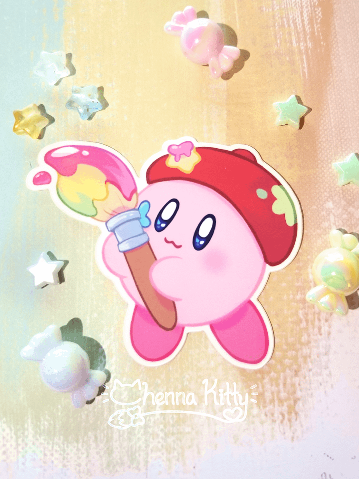 Painter Puffball Vinyl Sticker product image (1)