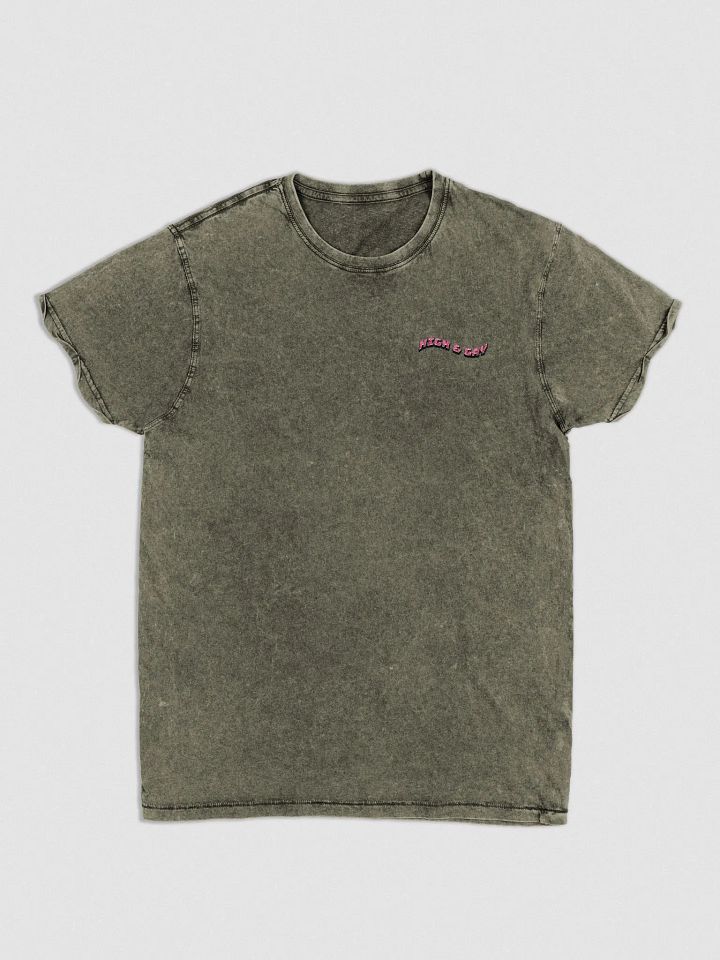 High and Gay denim tee product image (2)
