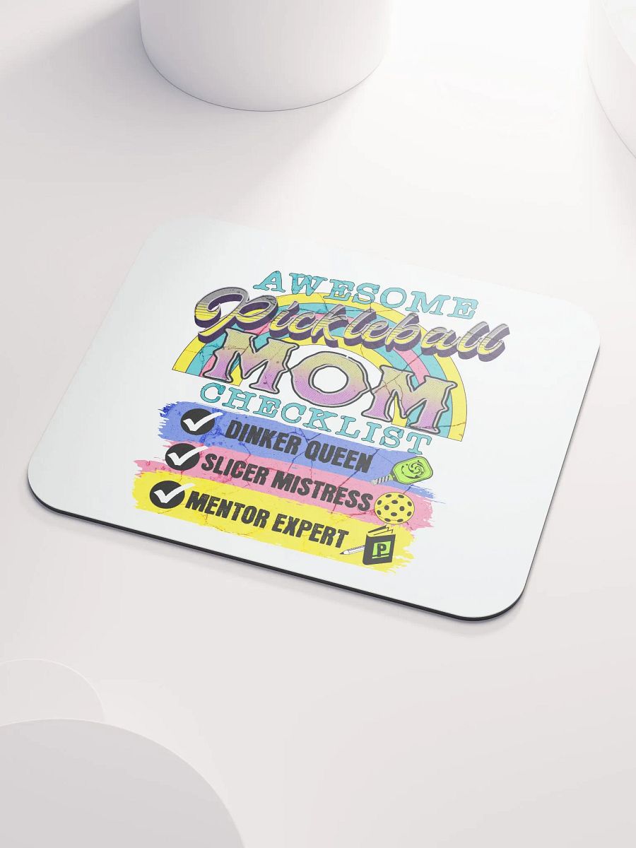 Mom Checklist Pickleball Mouse Pad product image (3)