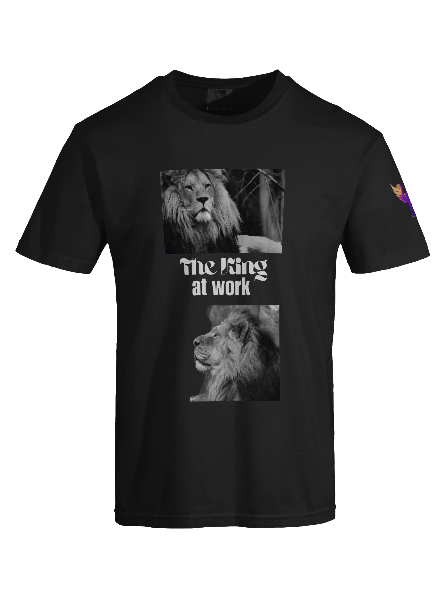 The king at work: t-shirt product image (7)