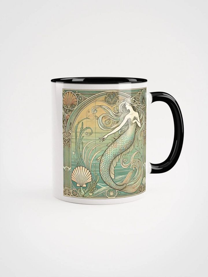 Art Nouveau Mermaid Coffee Mug – Sip in Style with Oceanic Elegance product image (5)
