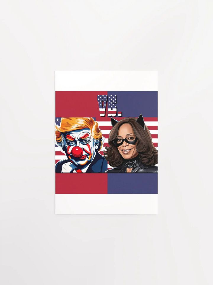 Joker Trump vs. Cat Harris: Illustrated Matte Poster product image (6)
