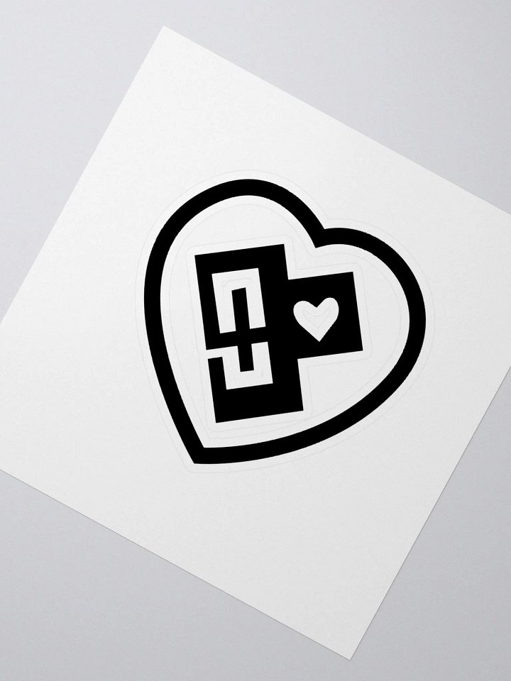 OptimusProcrastinus HeartChip in Heart Sticker product image (2)