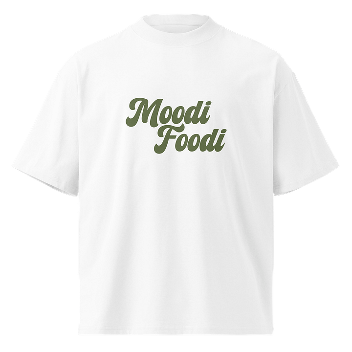 Moodi Foodi Originals – Organic Oversized Tee – Natural Feel - Olive product image (1)