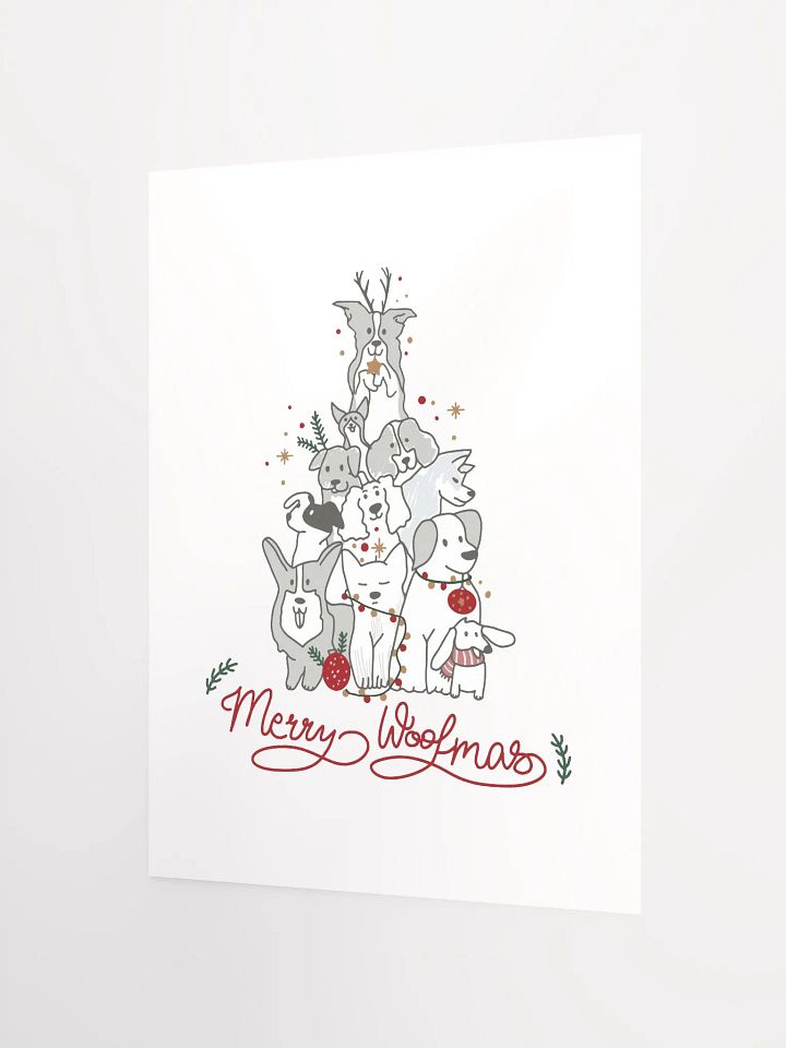 Merry Woofmas • Matte Paper Poster product image (2)