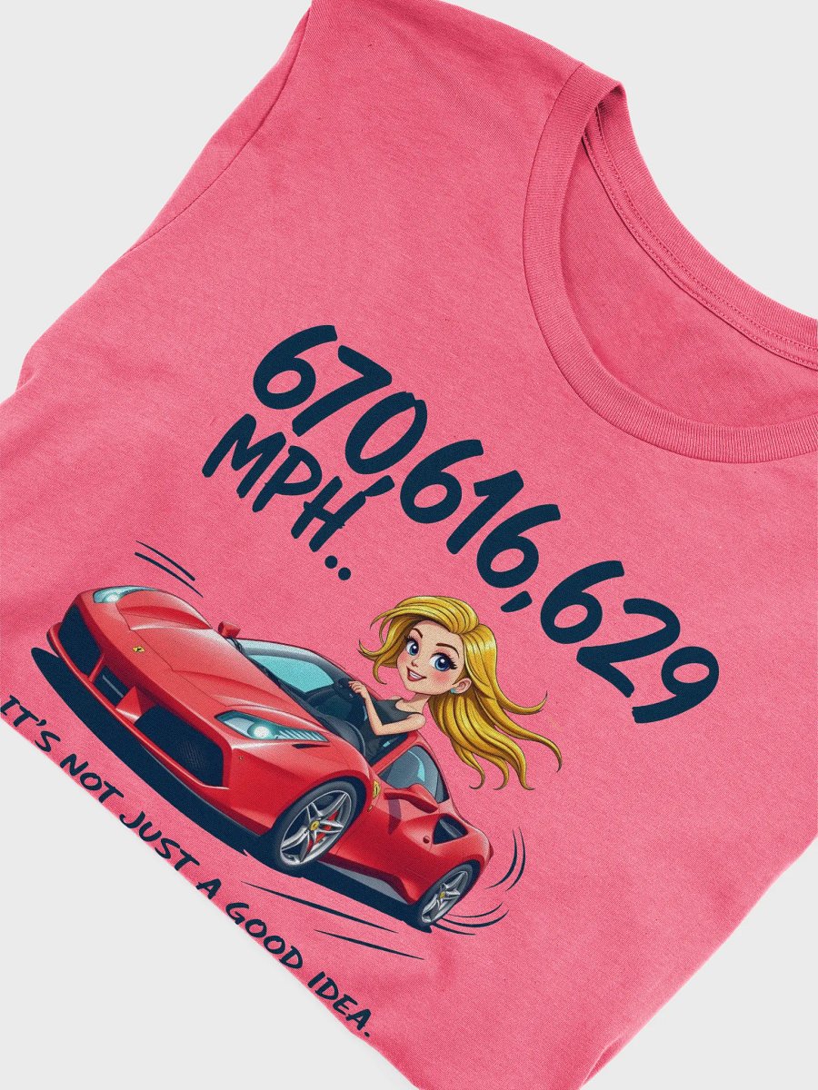 Speeding Blonde Car Graphic Tee product image (47)