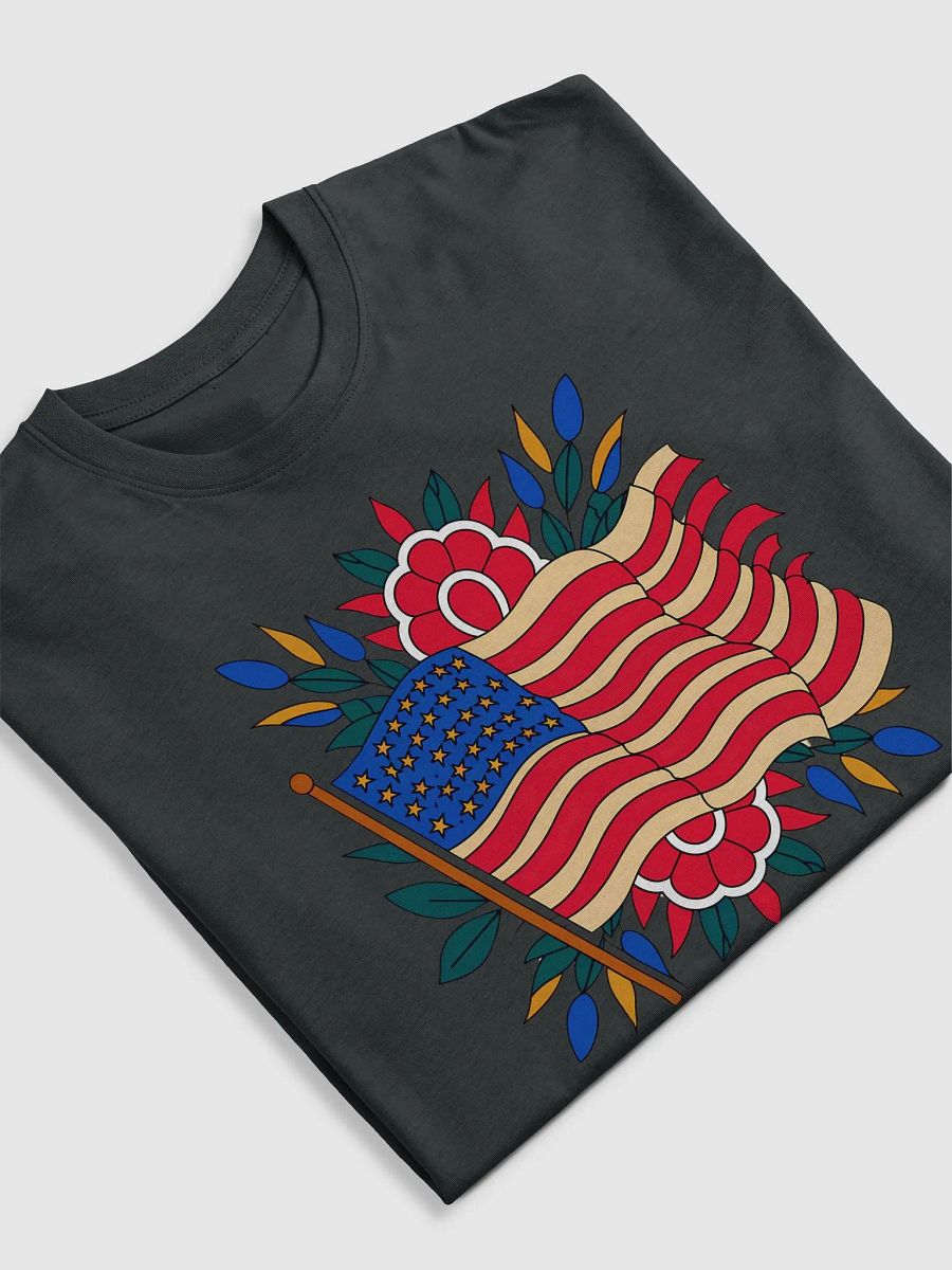 Patriotic Floral Flag Tee product image (3)