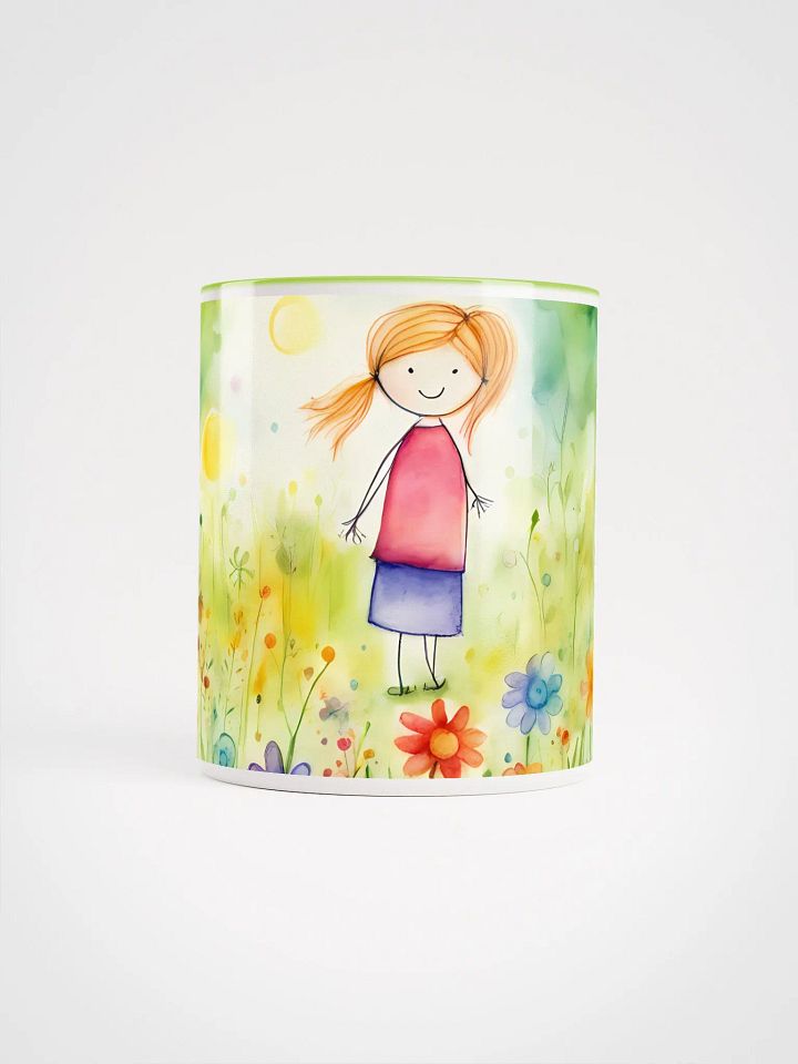 Flowerful Morning Greetings, Ceramic Mug with Color Inside product image (1)