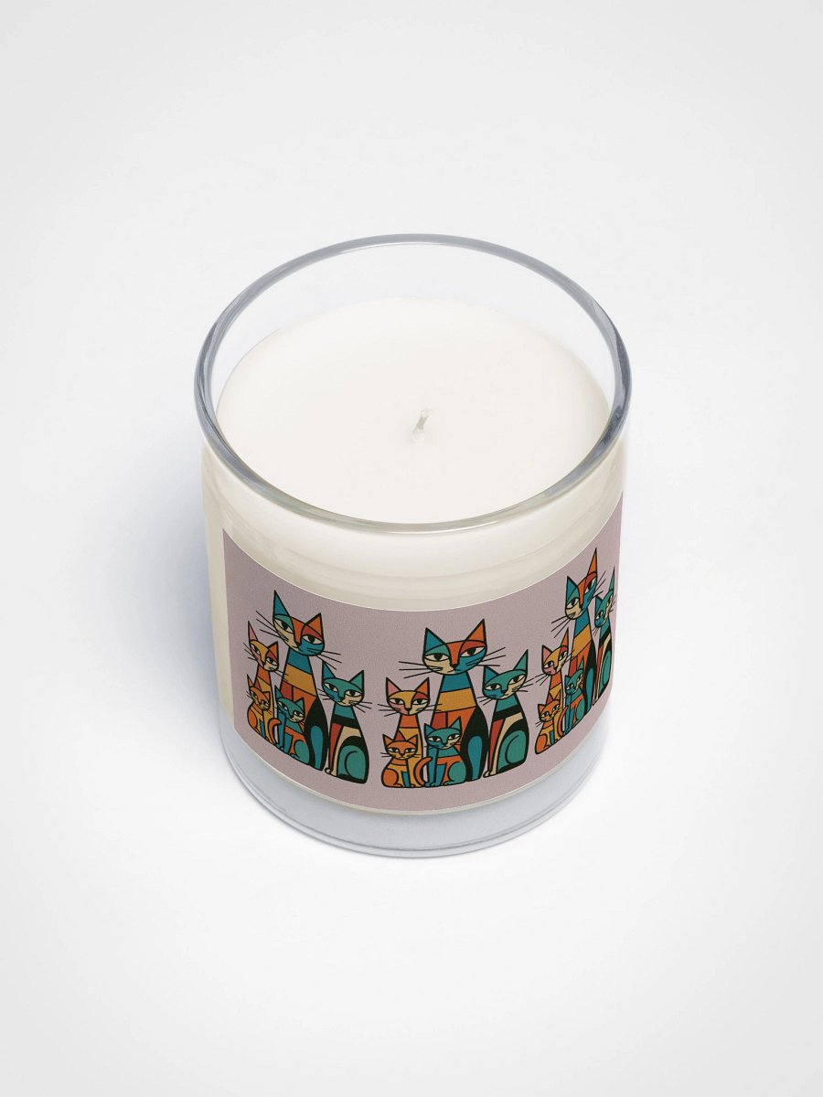Geometric Cats Soy Wax Candle product image (3)