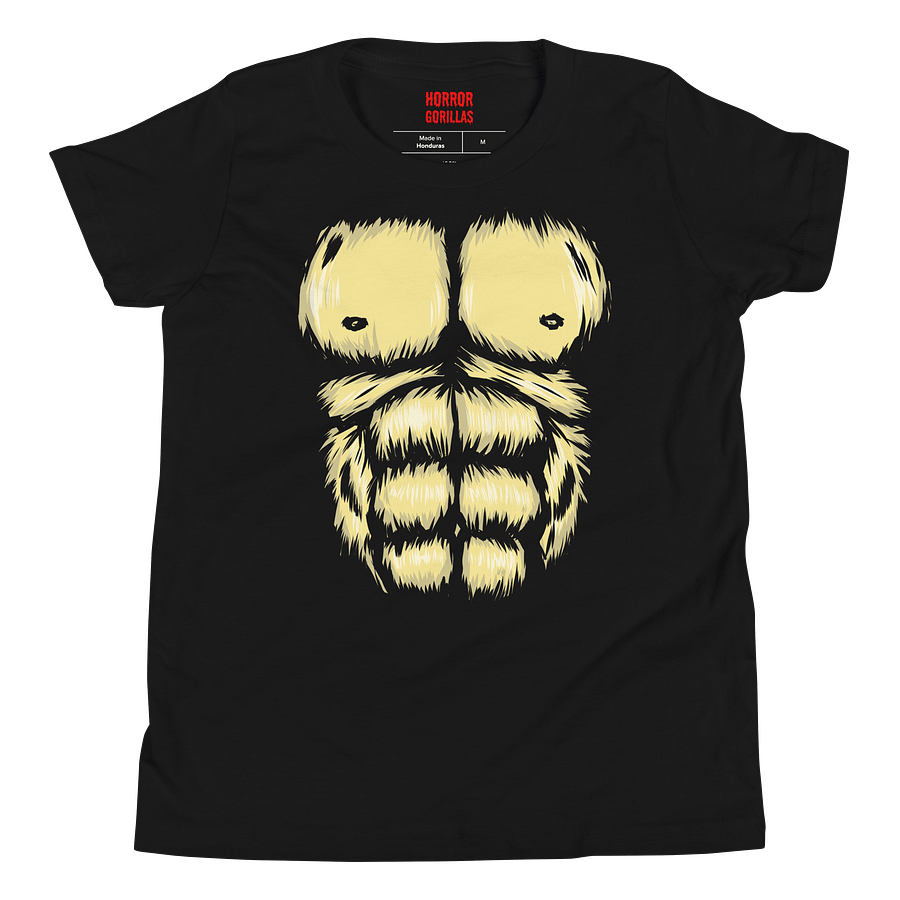 Gorilla Chest Muscle Halloween Costume Funny T-Shirt For Kids product image (8)