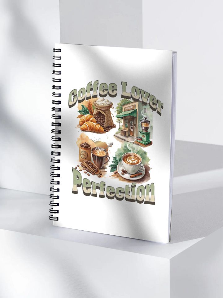 Coffee Lover Perfection Collage Spiral Notebook product image (1)