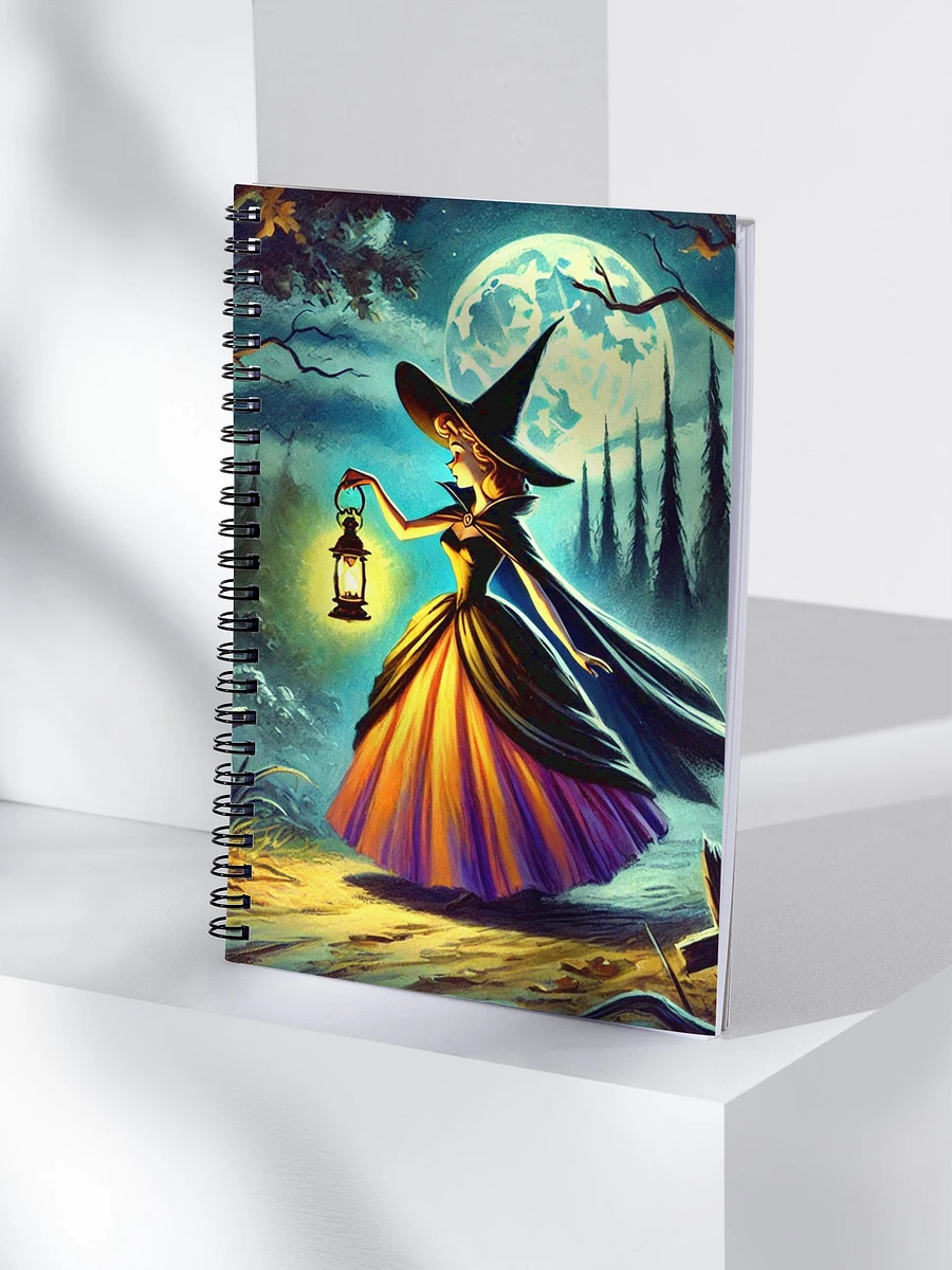 Midnight Stroll Witch Halloween Spiral Notebook product image (4)