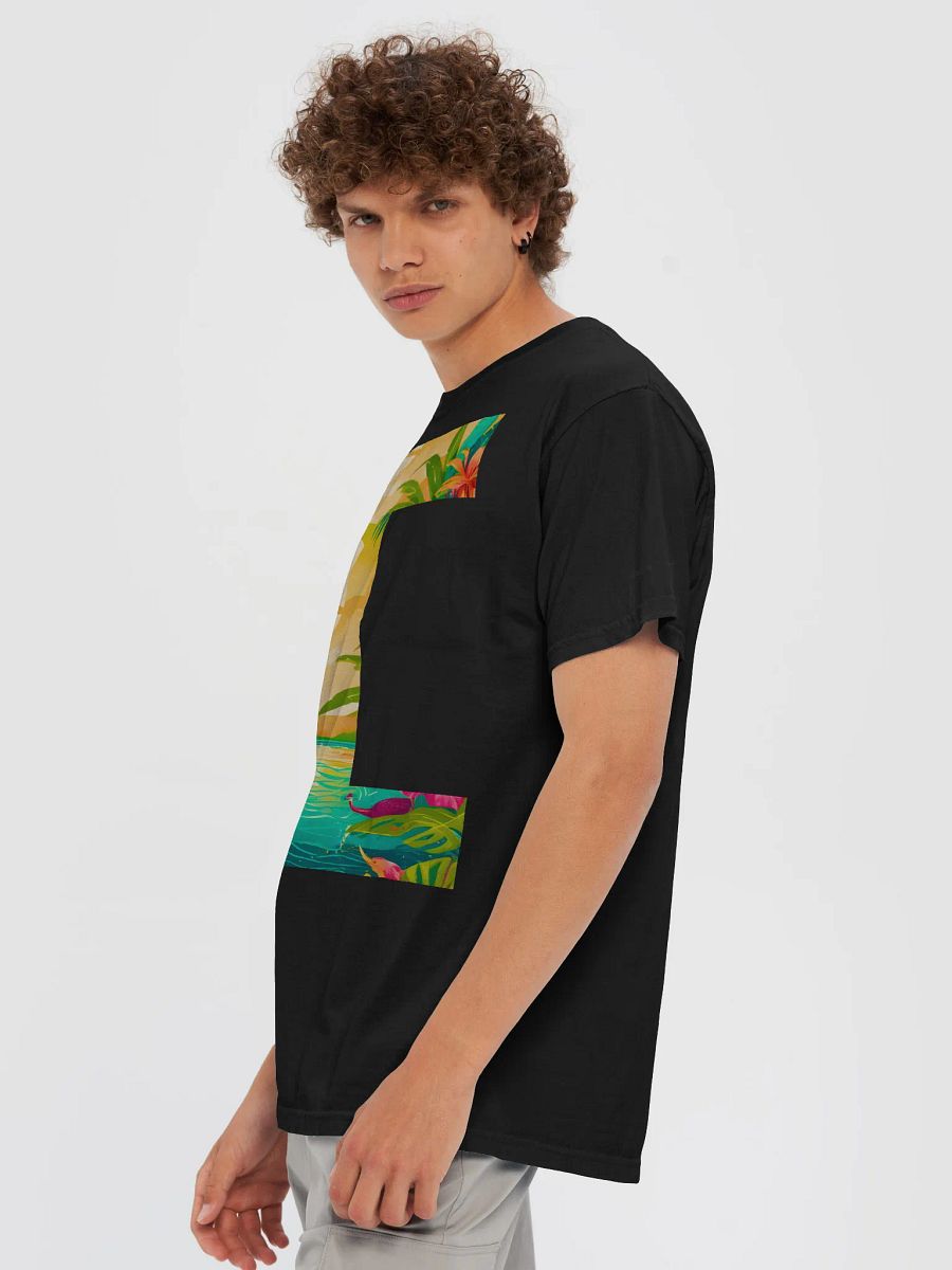 Tropical Sunset Paradise T-Shirt (Letter-I) product image (8)