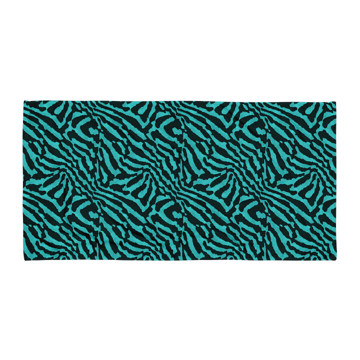Teal Zebra Towel product image (1)