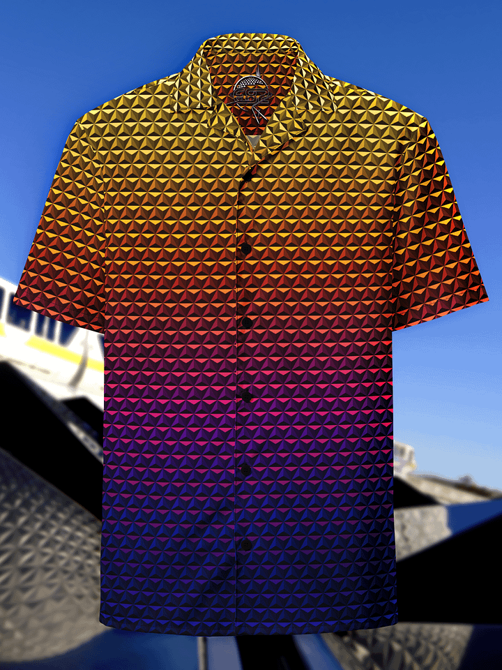 Geodesic Sunset Retro Shirt product image (1)